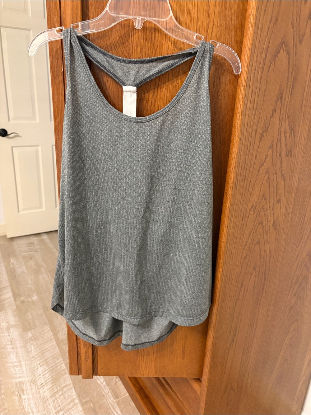 Old Navy Gray Lightweight Racerback Tank Top